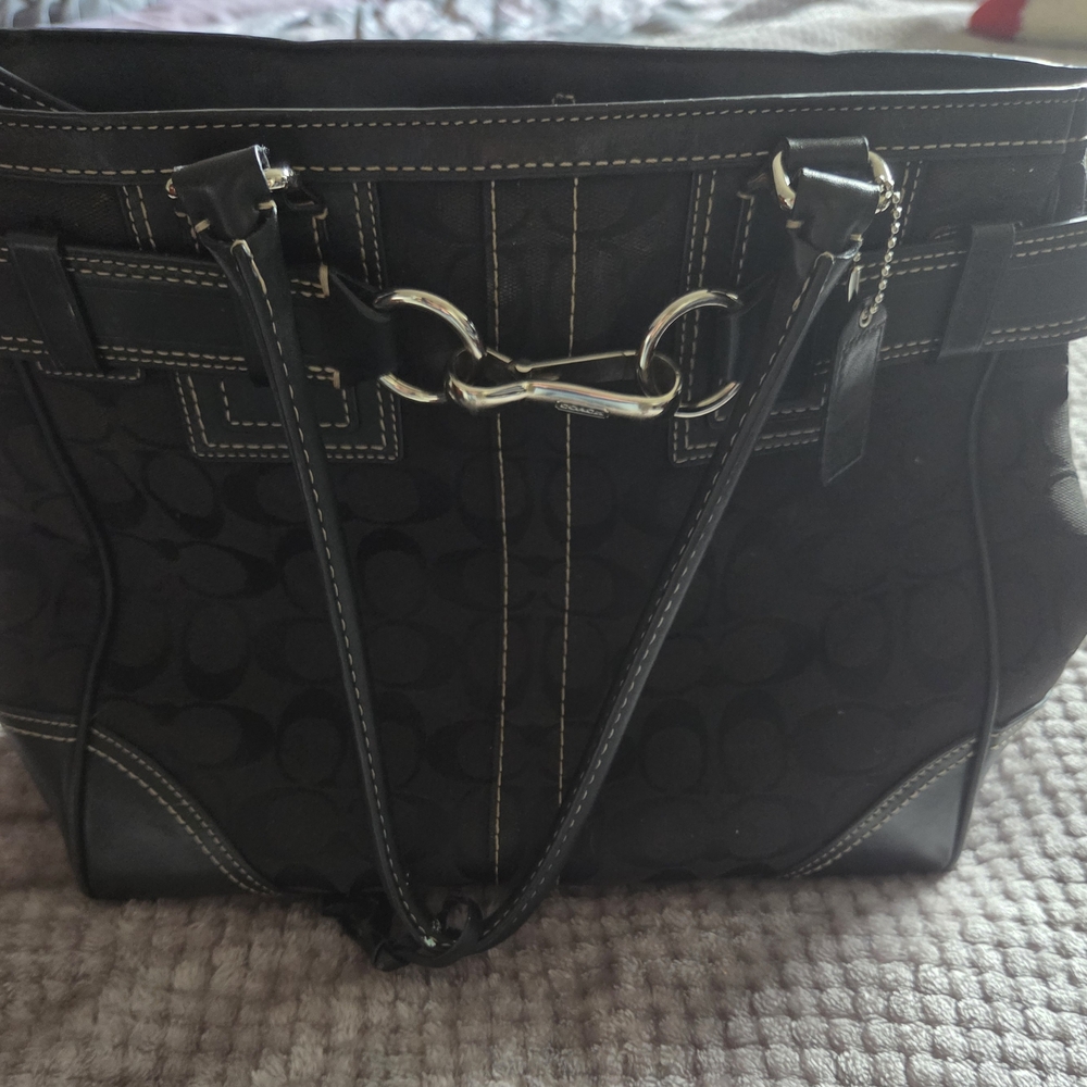 Coach Black Designer Large Purse